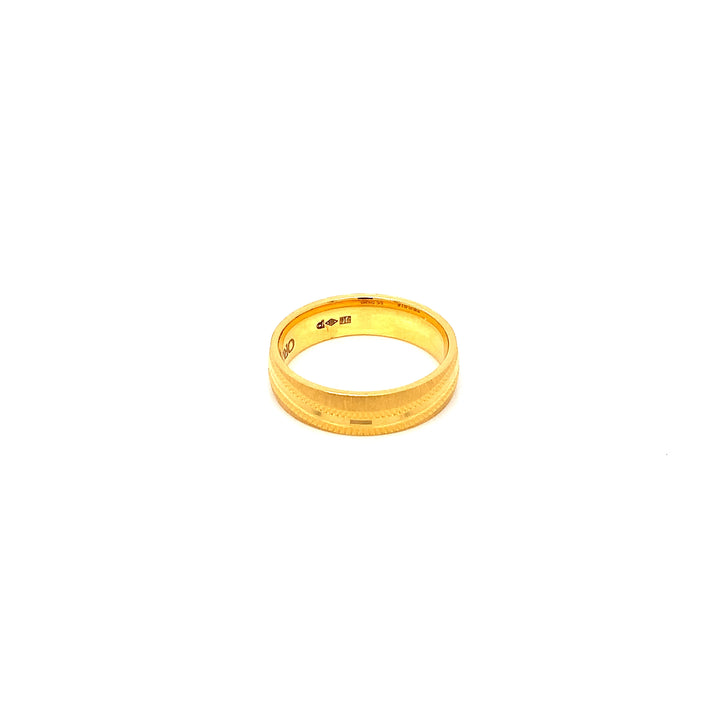 22K YG Fancy Band Ring-1pc