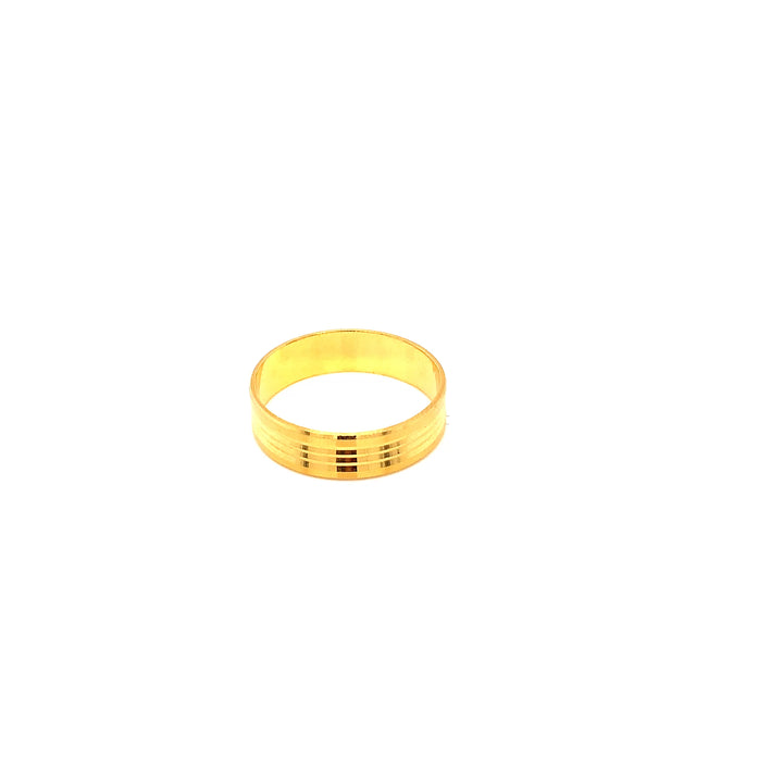22K YG Fancy Band Ring-1pc