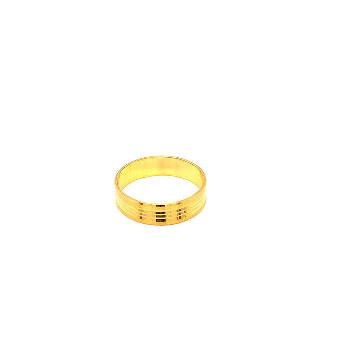 22K YG Fancy Band Ring-1pc