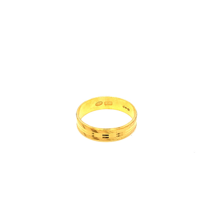 22K YG Fancy Band Ring-1pc