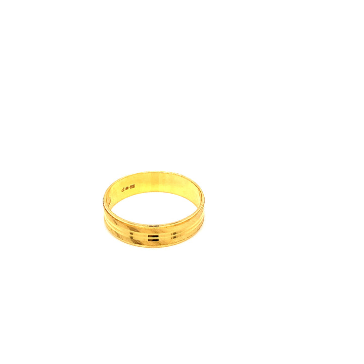22K YG Fancy Band Ring-1pc