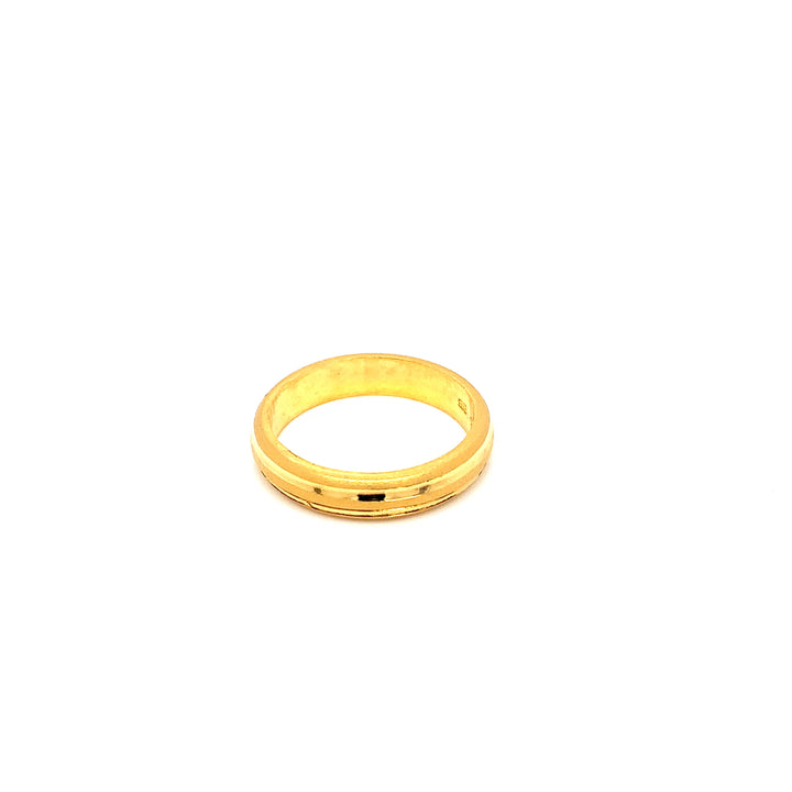 22K YG Fancy Band Ring-1pc