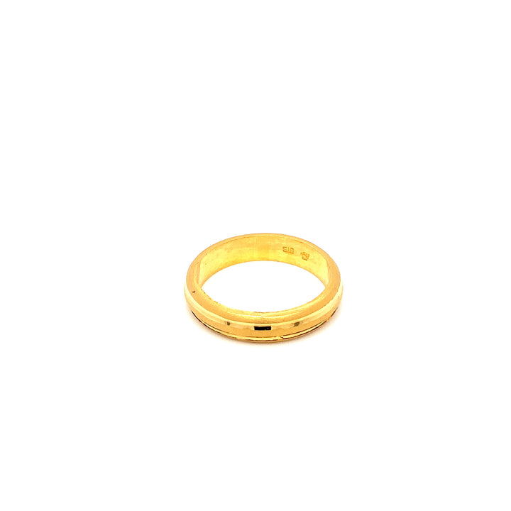 22K YG Fancy Band Ring-1pc