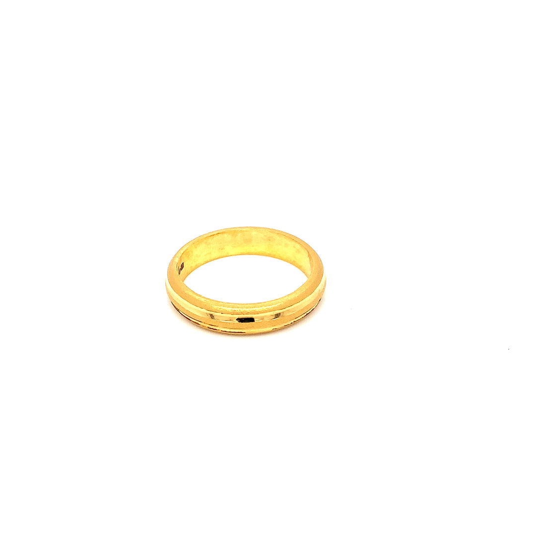 22K YG Fancy Band Ring-1pc