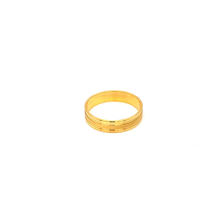 22K YG Fancy Band Ring-1pc