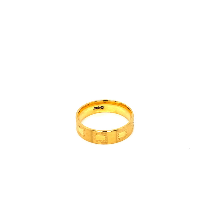22K YG Fancy Band Ring-1pc