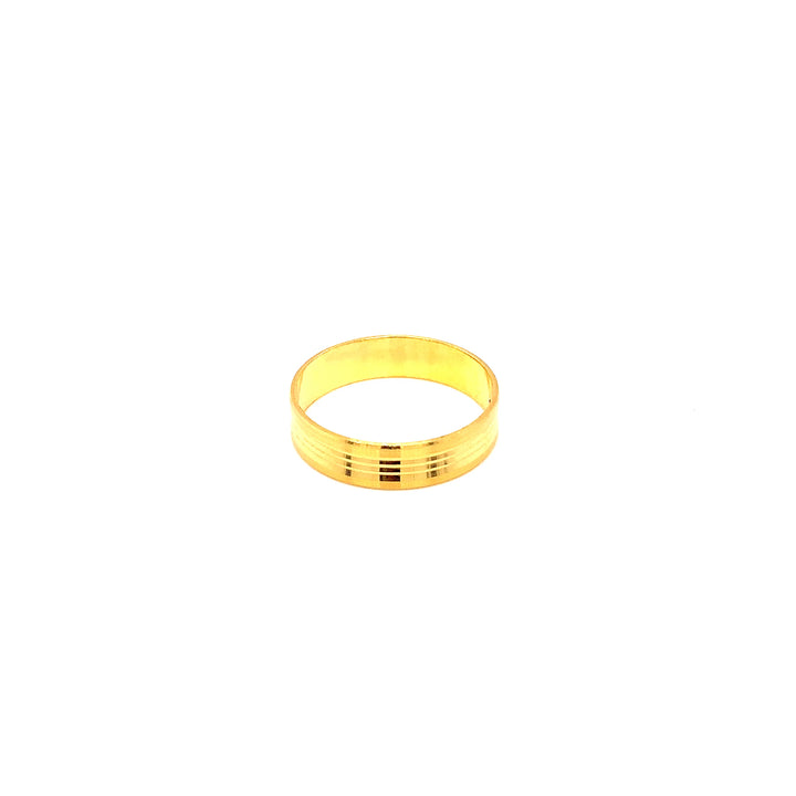 22K YG Fancy Band Ring-1pc