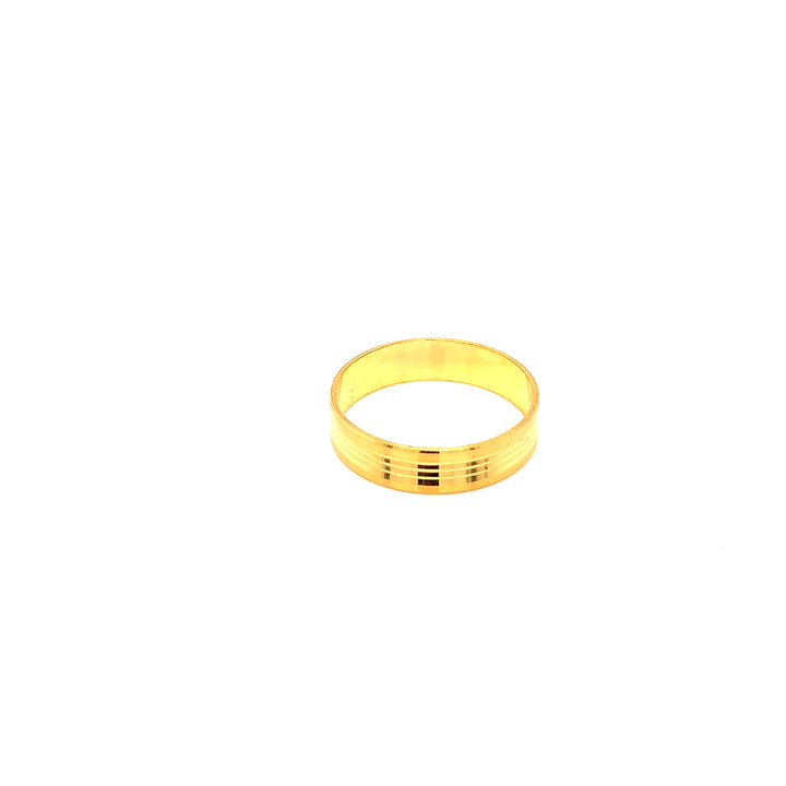22K YG Fancy Band Ring-1pc