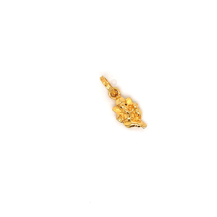 22K YG Ganesh Pendant-1pc