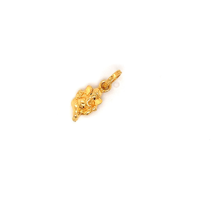 22K YG Ganesh Pendant-1pc