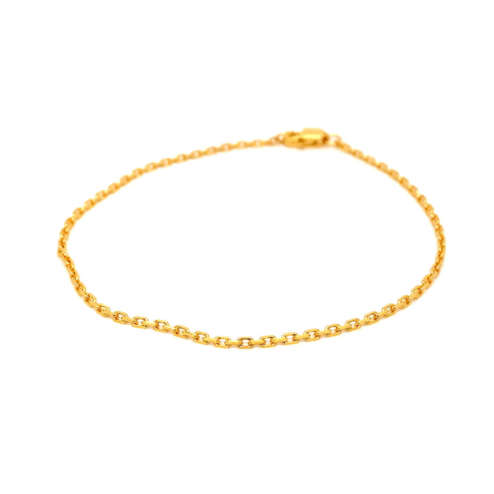 22K YG Fancy Link Bracelet-1pc