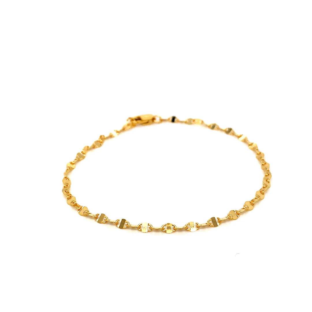 22K YG Fancy Bracelet-1pc