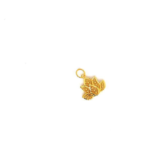 22K YG Lotus Pendant-1pc