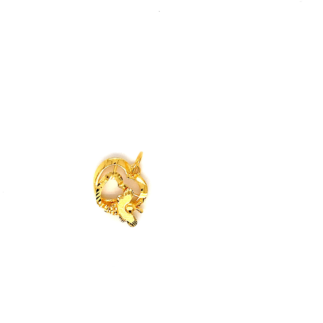 22K YG Fancy Pendant-1pc