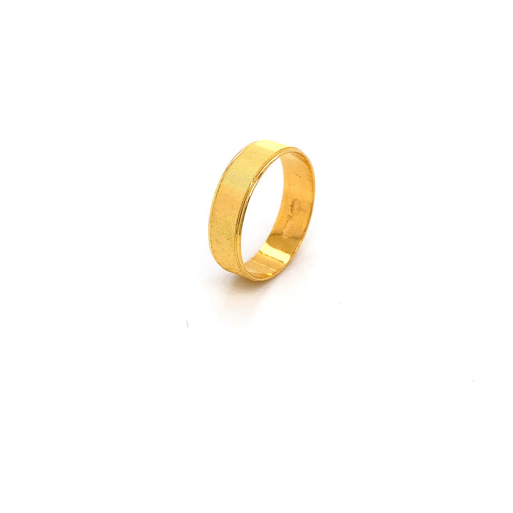 22K YG Unisex Band Ring-1pc