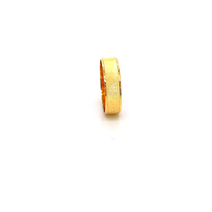 22K YG Unisex Band Ring-1pc