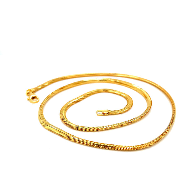 22K YG Snake Chain-1pc