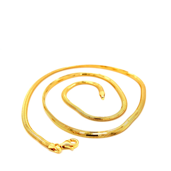 22K YG Snake Chain-1pc