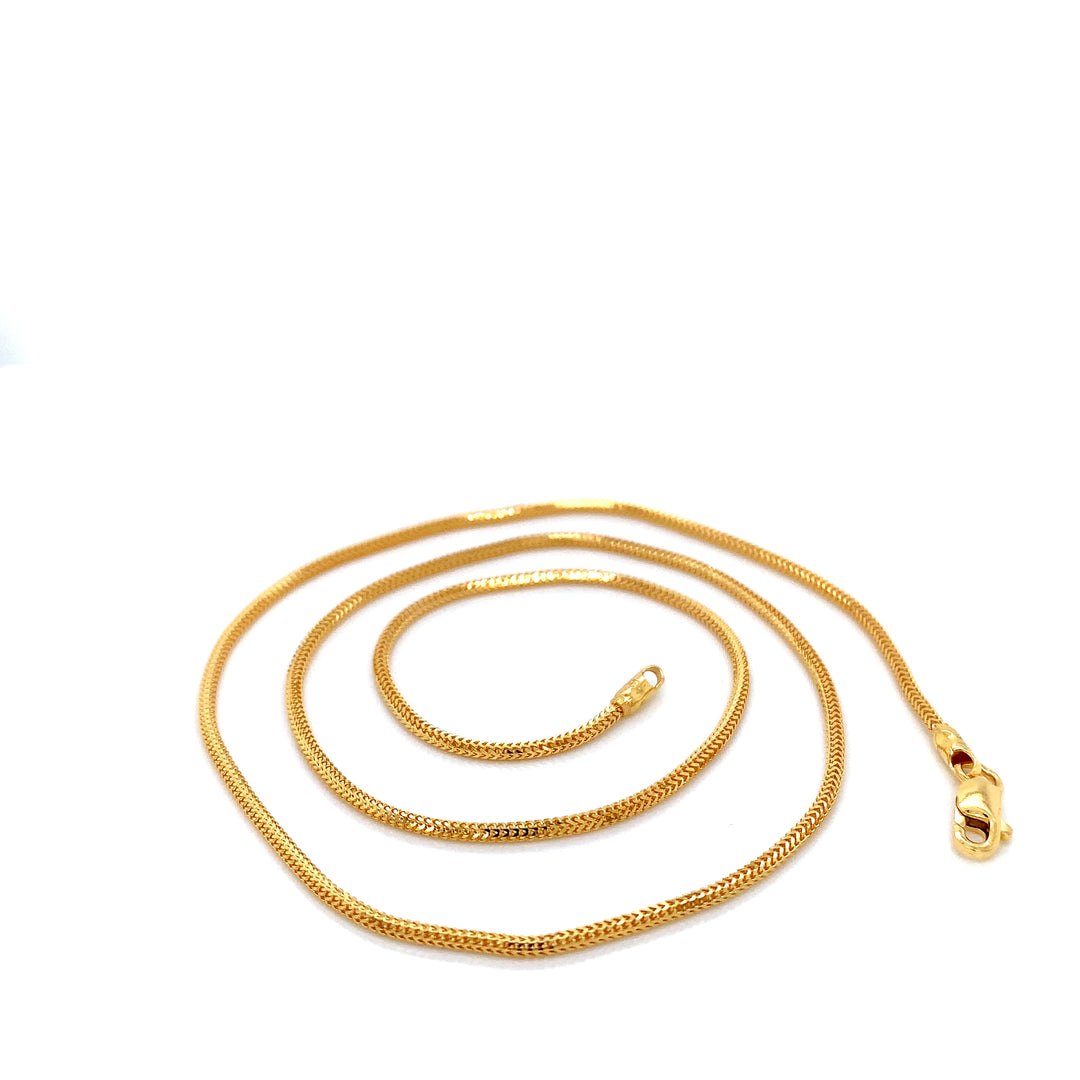 22K YG Rope Chain-1pc