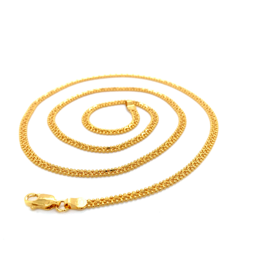 22K YG Fancy Chain-1pc