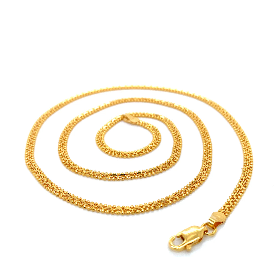 22K YG Fancy Chain-1pc