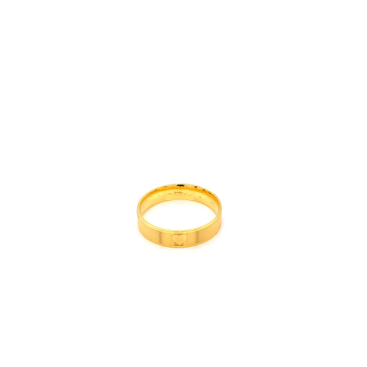 22K YG Fancy Band Ring-1pc