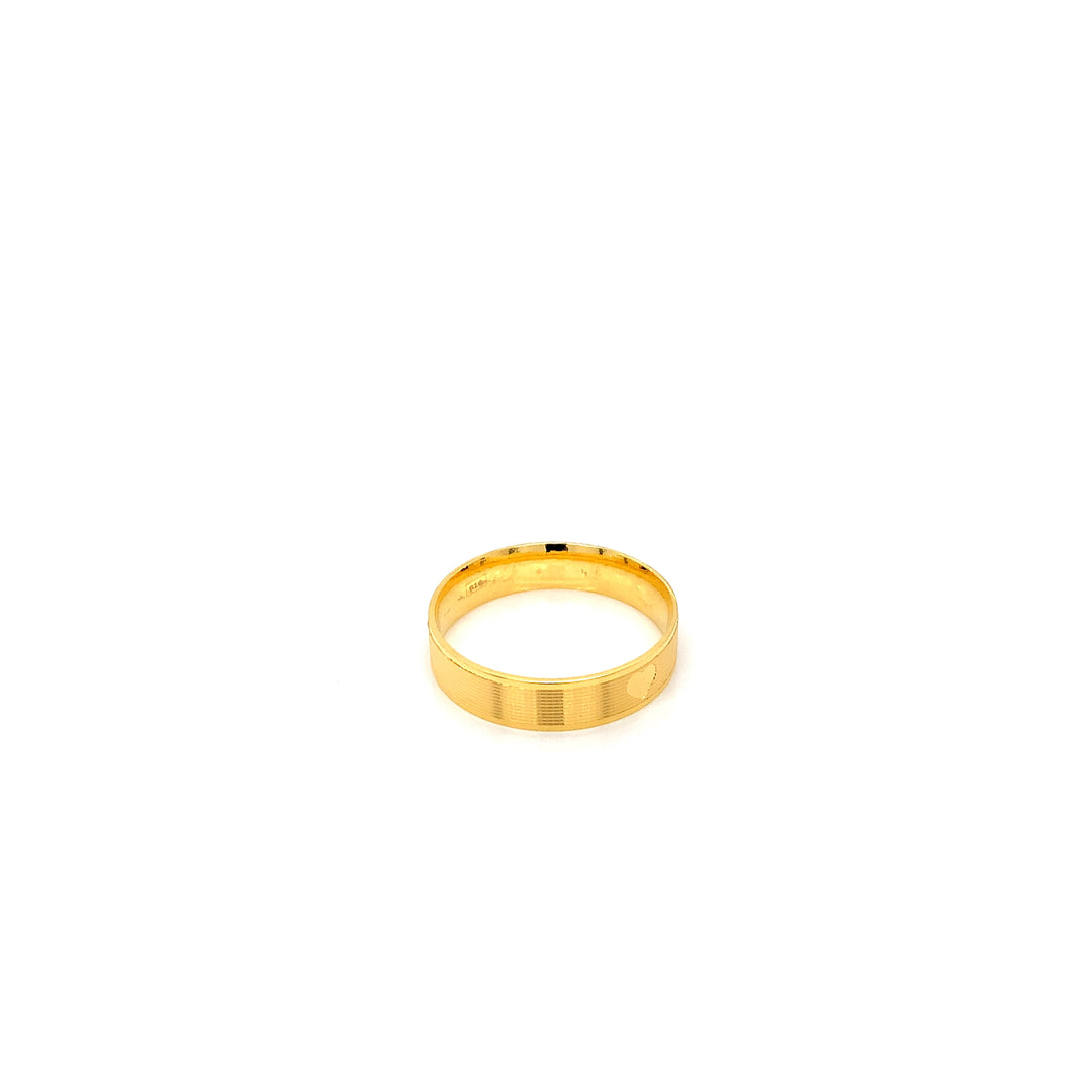 22K YG Fancy Band Ring-1pc