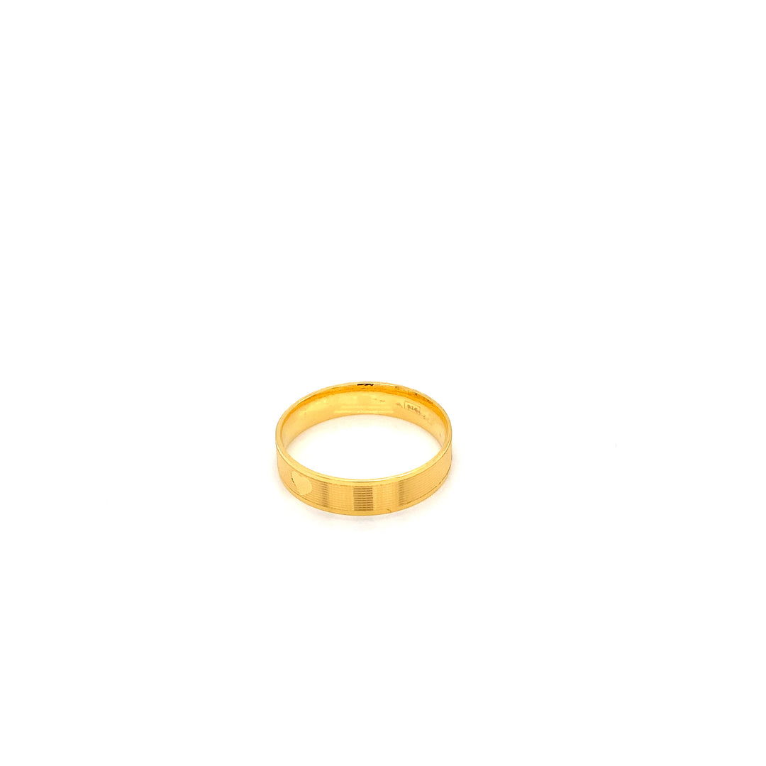 22K YG Fancy Band Ring-1pc