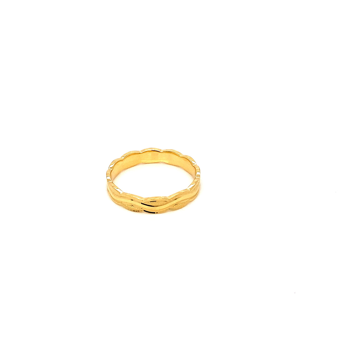 22K YG Fancy Ring-1pc