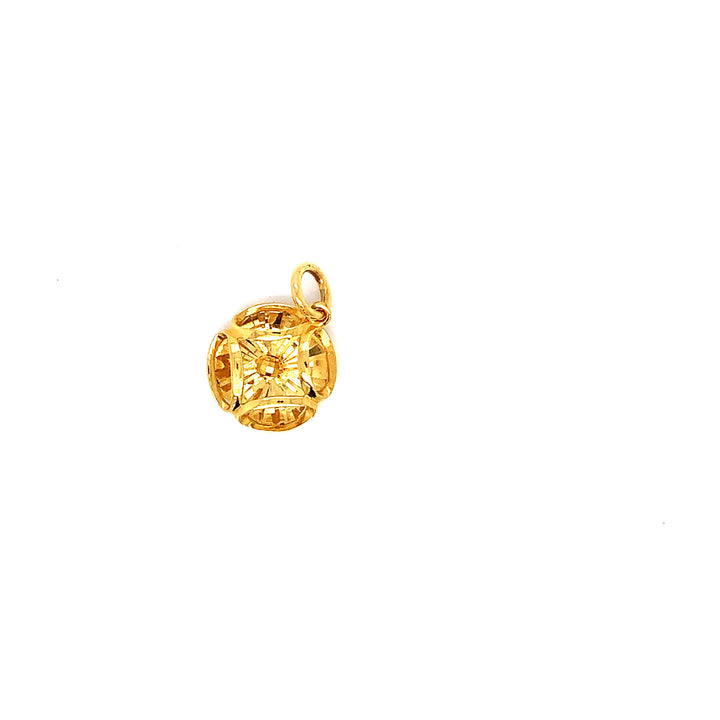 22K YG Fancy Pendant-1pc