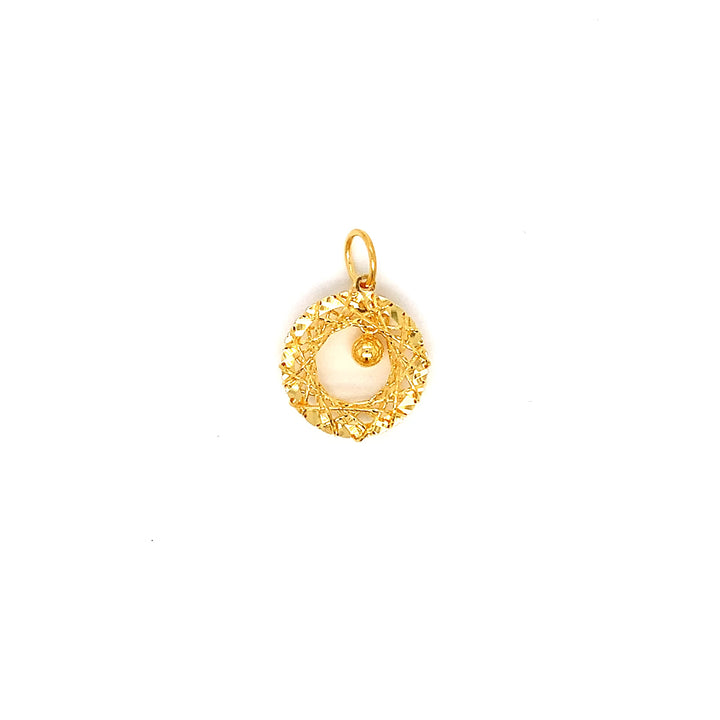22K YG Fancy Pendant-1pc