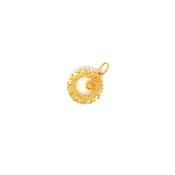 22K YG Fancy Pendant-1pc