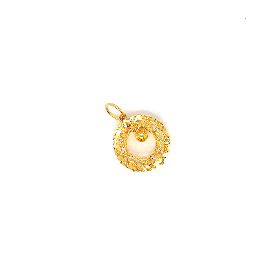 22K YG Fancy Pendant-1pc
