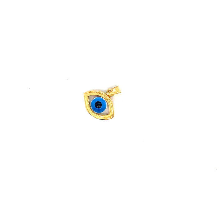 22K YG Evil Eye Pendant-1pc