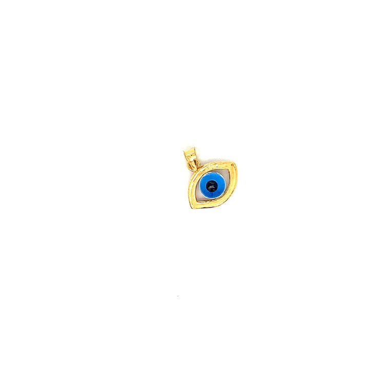 22K YG Evil Eye Pendant-1pc