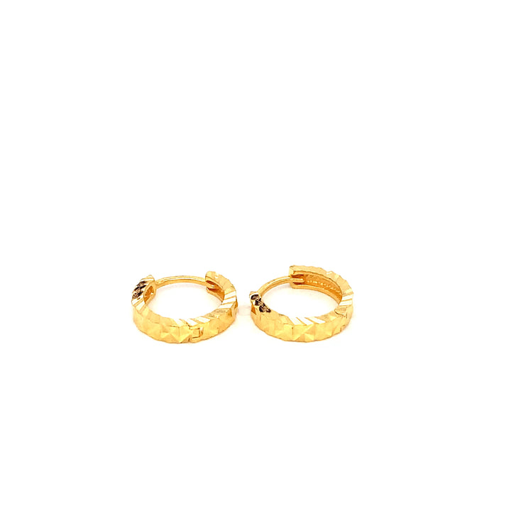 22K YG huggie Earring-1pair