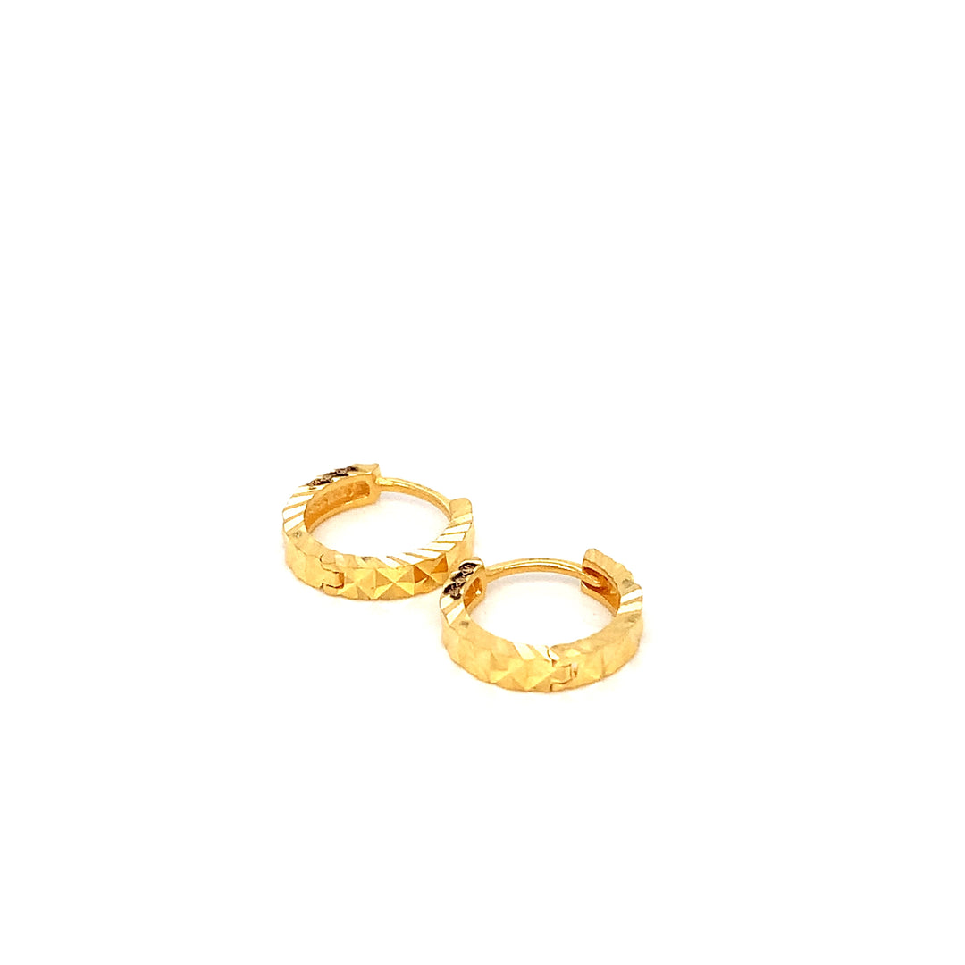 22K YG huggie Earring-1pair