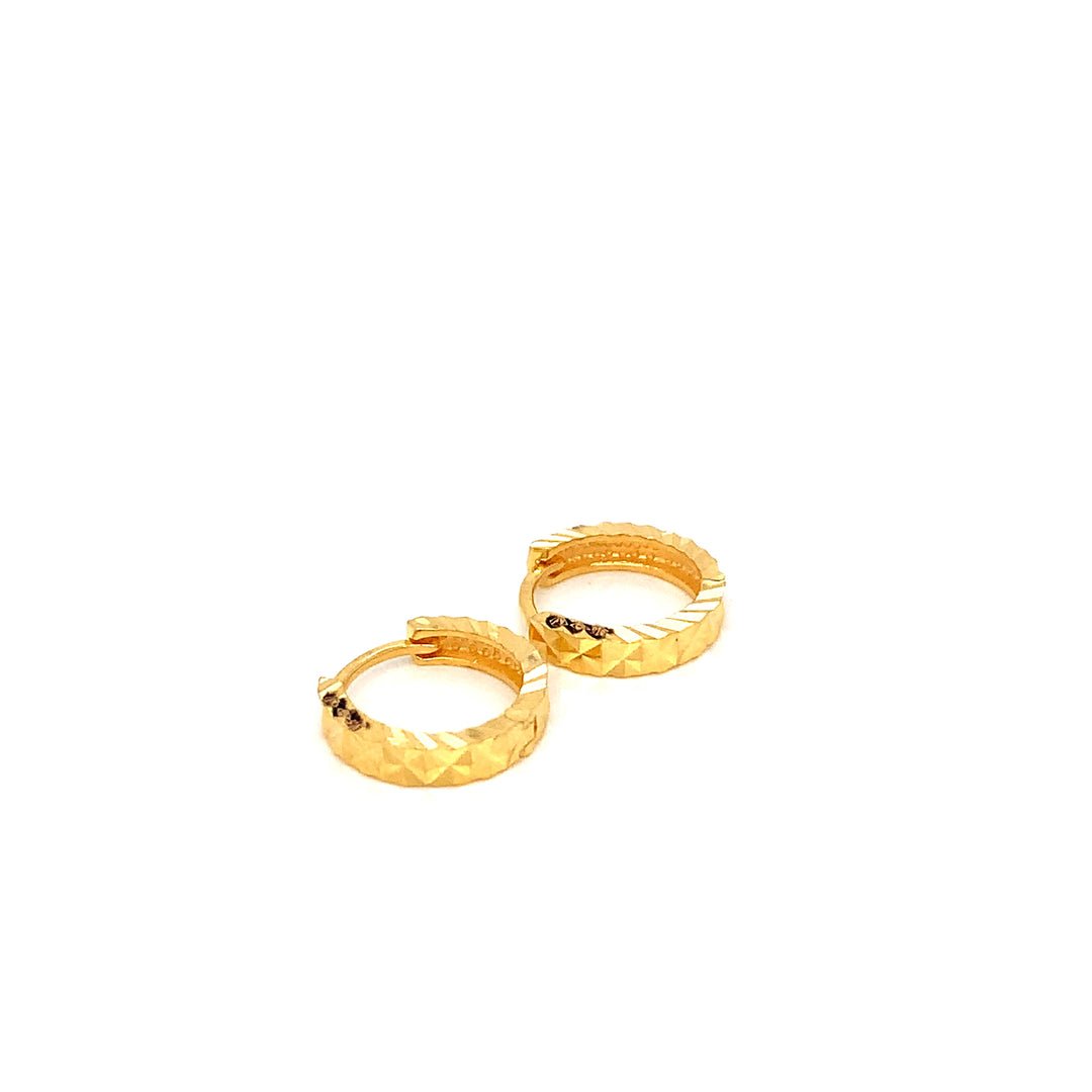 22K YG huggie Earring-1pair