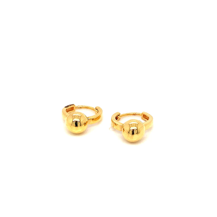 22K YG huggie Earring-1pair