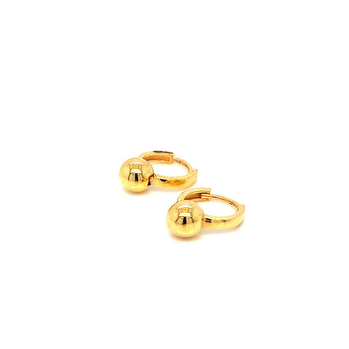 22K YG huggie Earring-1pair