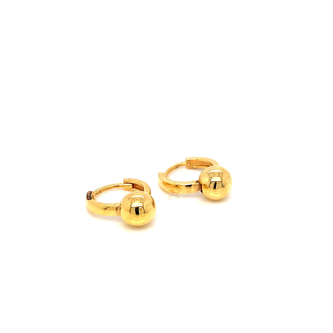 22K YG huggie Earring-1pair