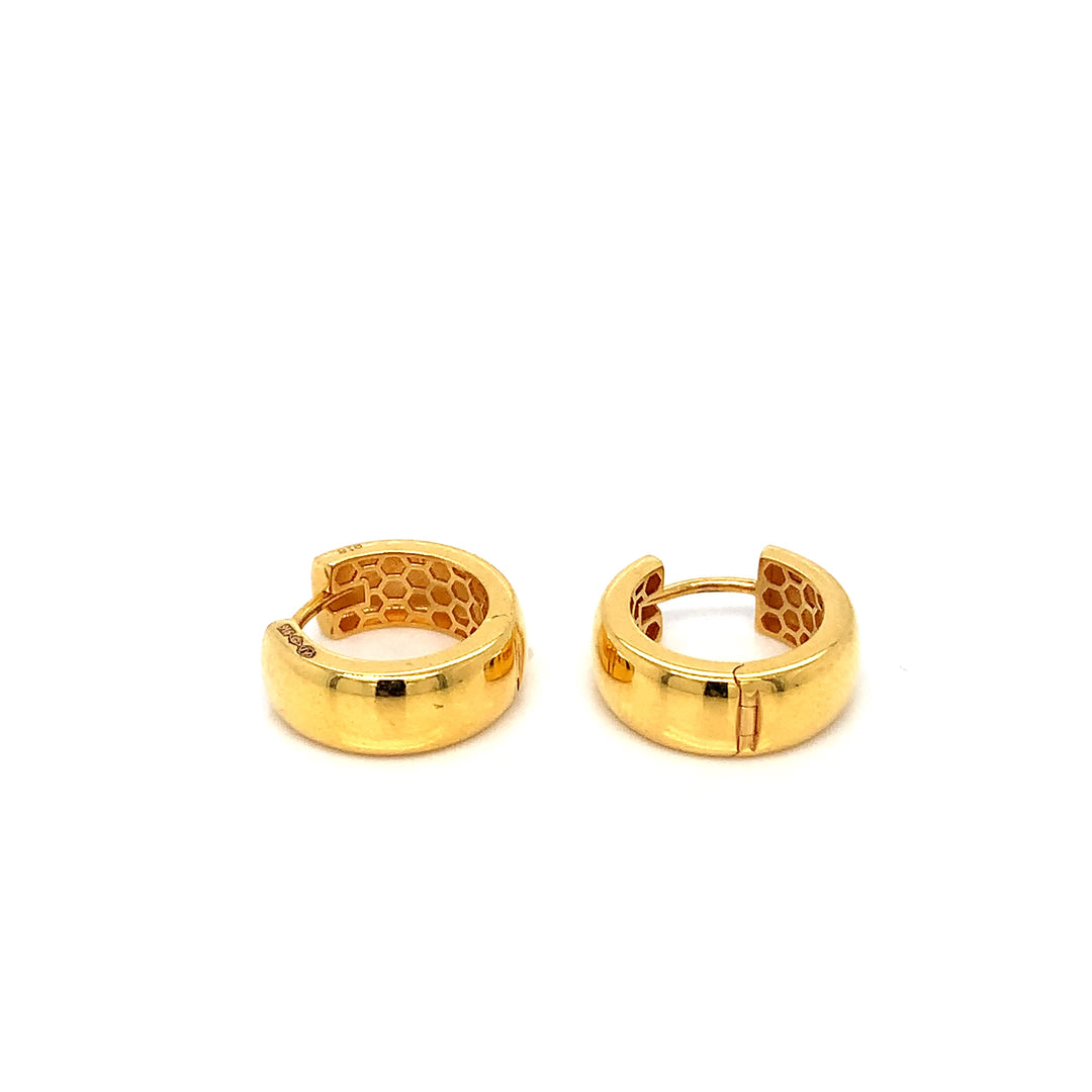 22K YG huggie Earring-1pair