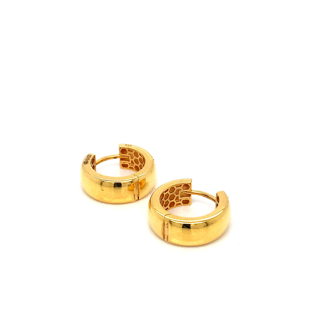22K YG huggie Earring-1pair