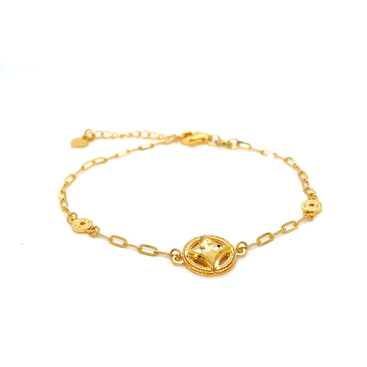 22K YG Facny Bracelet-1pc