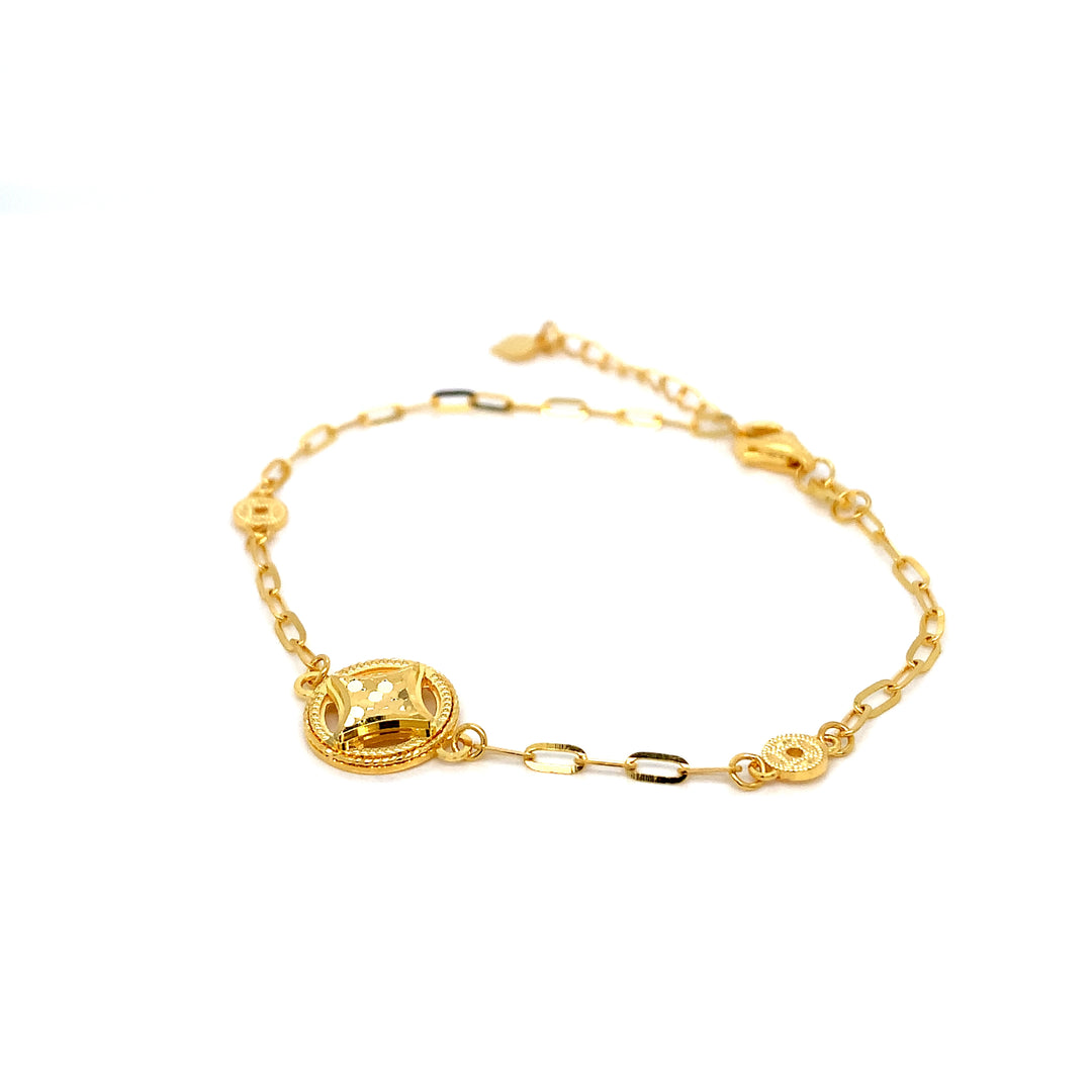 22K YG Facny Bracelet-1pc