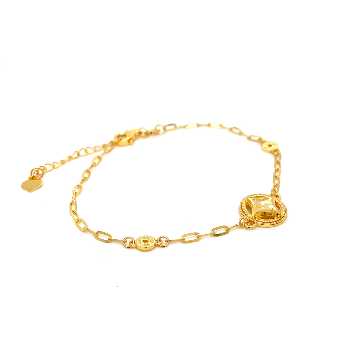 22K YG Facny Bracelet-1pc
