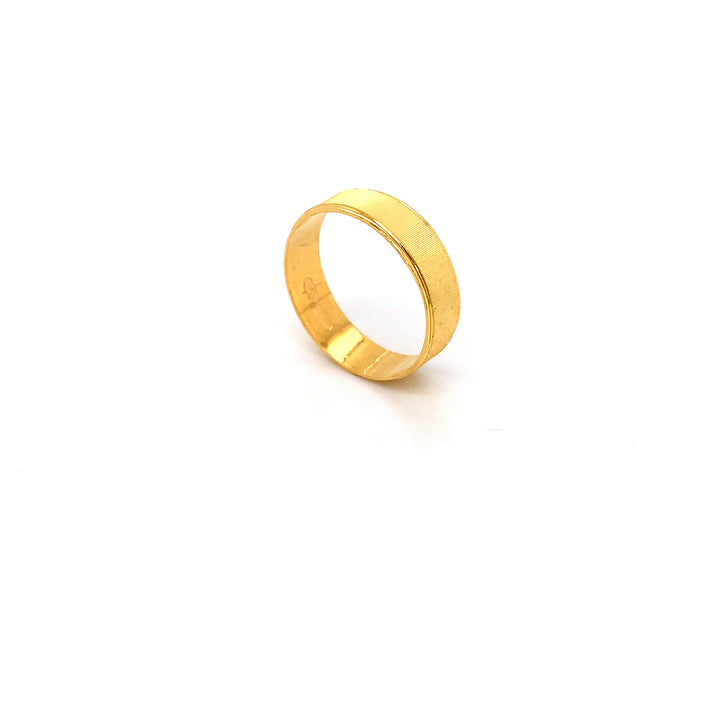 22K YG Unisex Band Ring-1pc