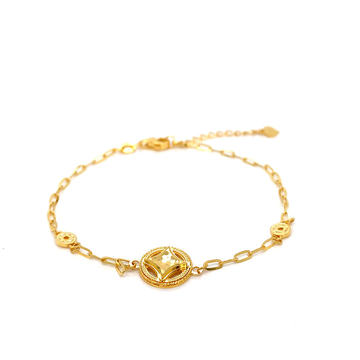 22K YG Facny Bracelet-1pc