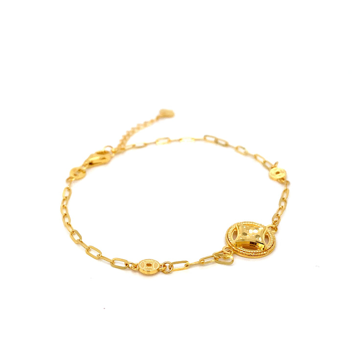 22K YG Facny Bracelet-1pc