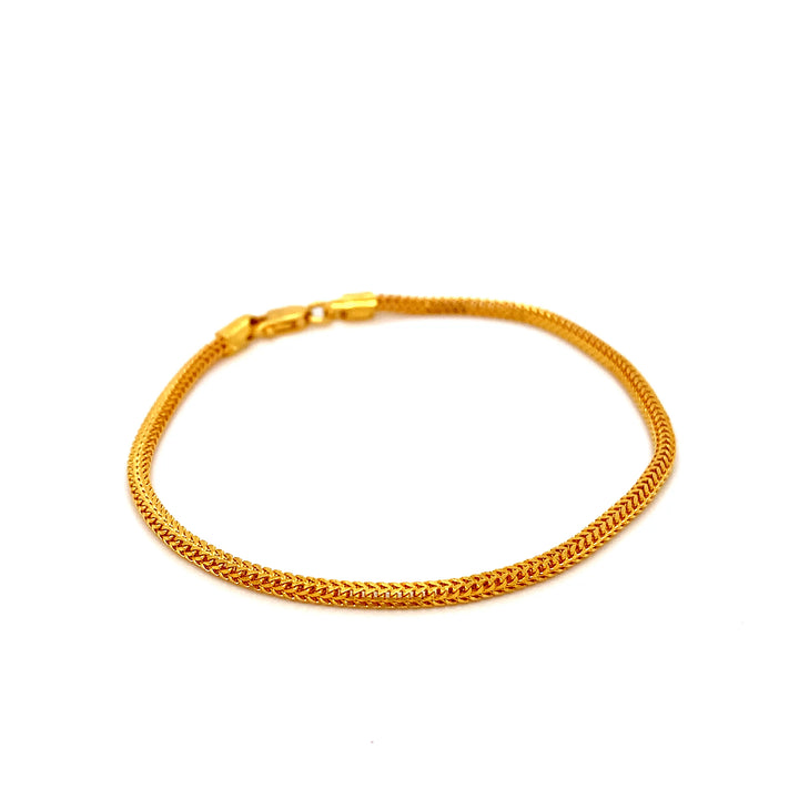 22K YG Rope Bracelet-1pc